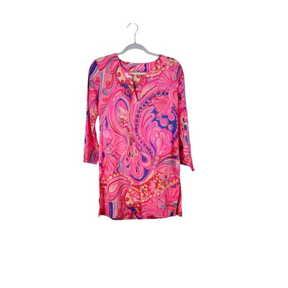 Lilly Pulitzer Linen Reef Retreat Tunic Top XS - Picture 2 of 11
